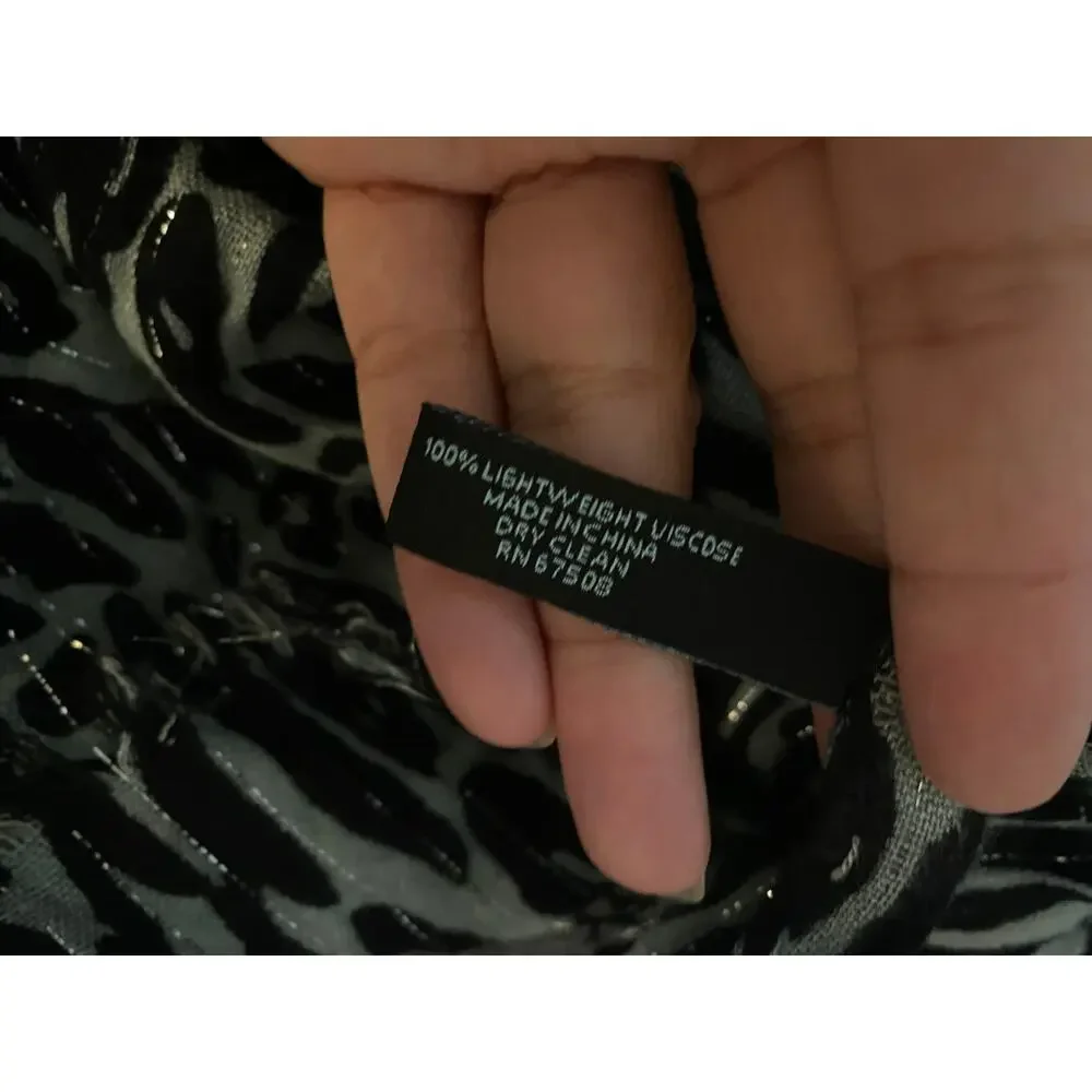 Cynthia Rowley Womens Scarf Animal Sparkle 25